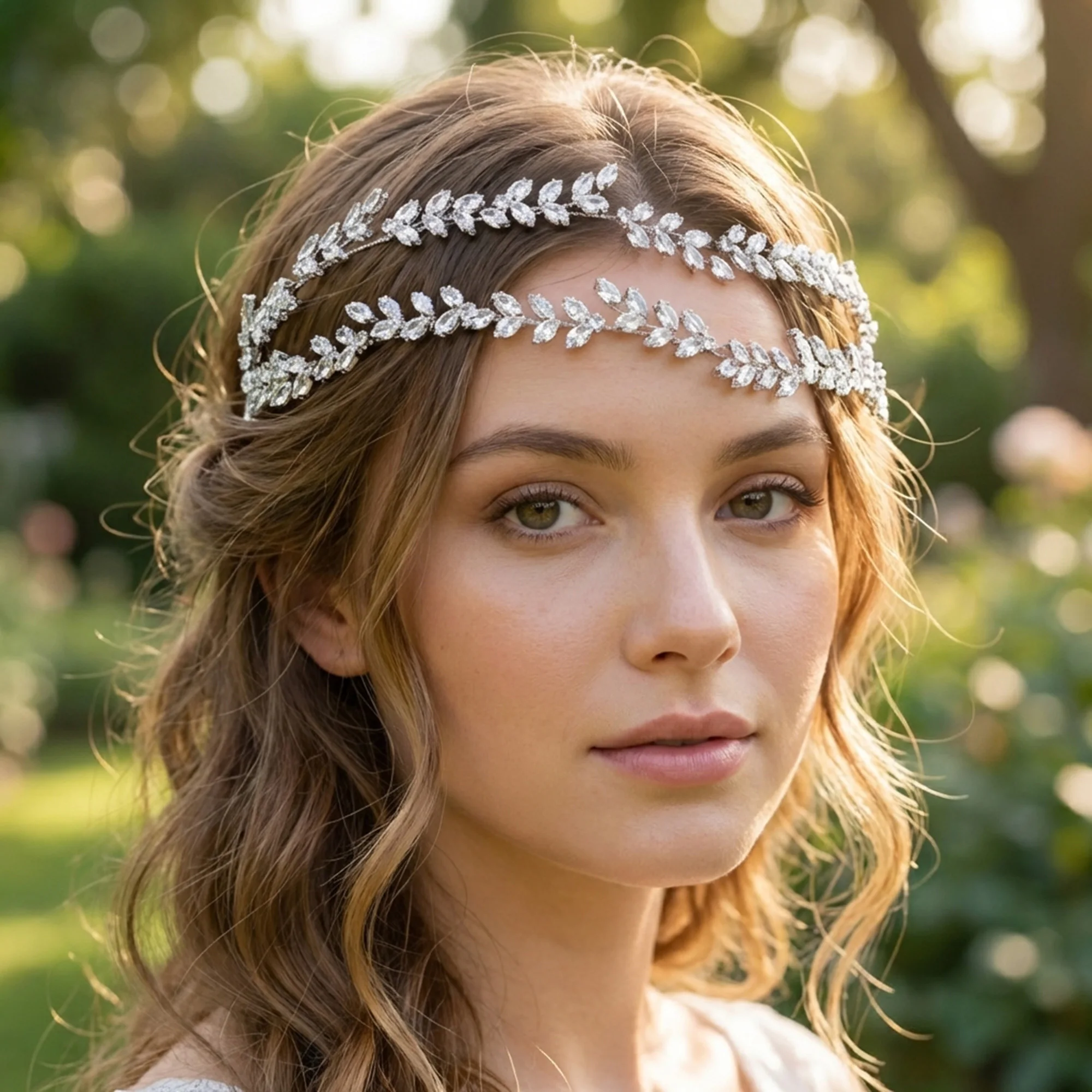 

Роскошная свадебная повязка на голову с двойным слоем из циркония, серебристого цвета, с кристаллами маркиз, тиара-корона, аксессуары для волос на свадьбу