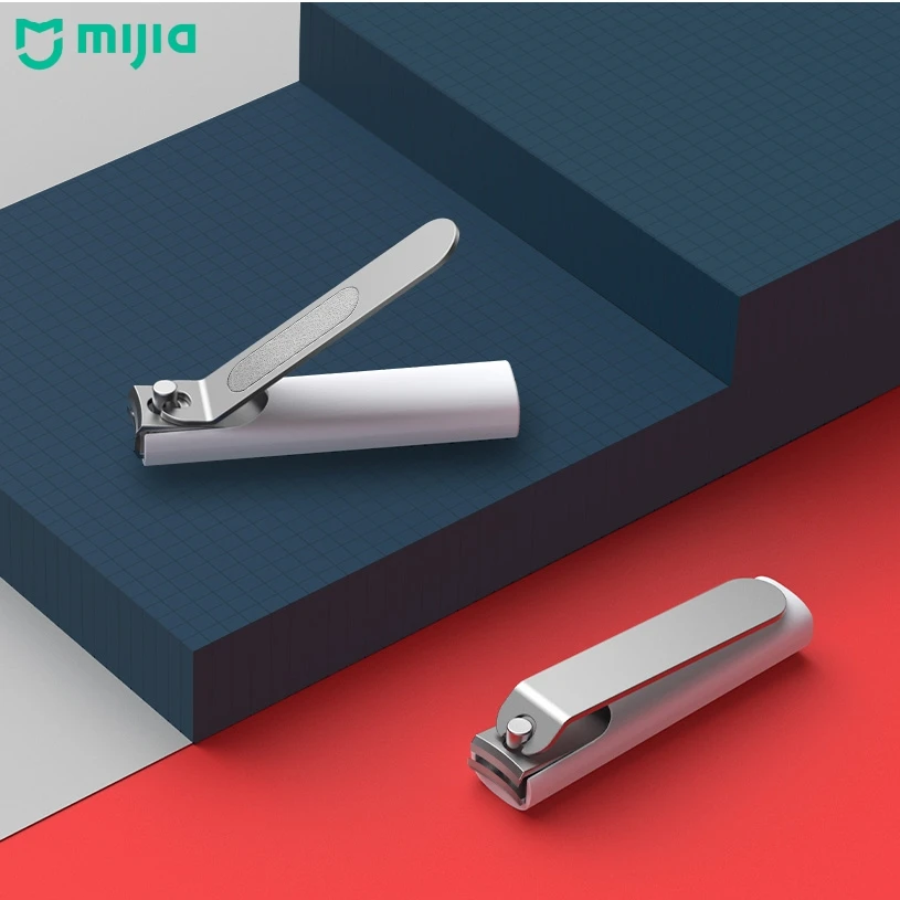 Mijia Stainless Steel Nail Clippers with Anti-splash Cover Trimmer Pedicure Care Nail Clippers Professional File Nail