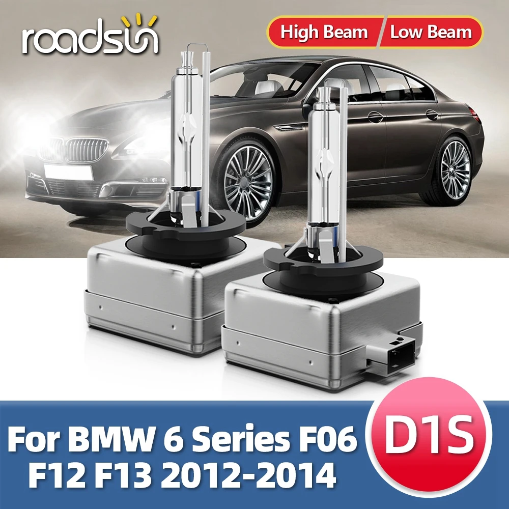 

Roadsun 2 шт. 35 Вт D1S D1 HID ксеноновые белые 6000 К комплект передних фар автомобиля DC 12 В лампы для BMW 6 серии F06 F12 F13 2012 2013 2014