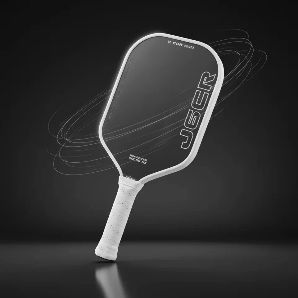 Raquette de pickleball WNONSO J6CR Gen 5 en fibre de carbone CFC avec noyau en mousse, face de raquette à rebond élevé, idéale pour les volleys rapides