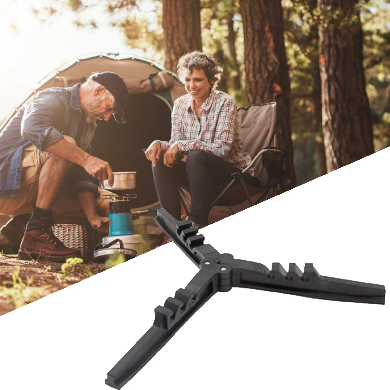 للطي الوقود يمكن استقرار ترايبود المدمجة خزان الغاز البيوتان قوس المحمولة حامل خرطوشة اسطوانة بلاستيكية لمواقد التخييم #5