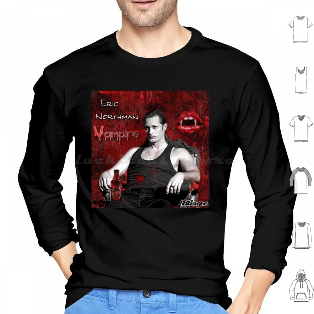 Eric Northman Vampire Hoodie cotton Long Sleeve True Blood Tv Hbo Eric Northman Alexander Skarsgard Trubie Trubies