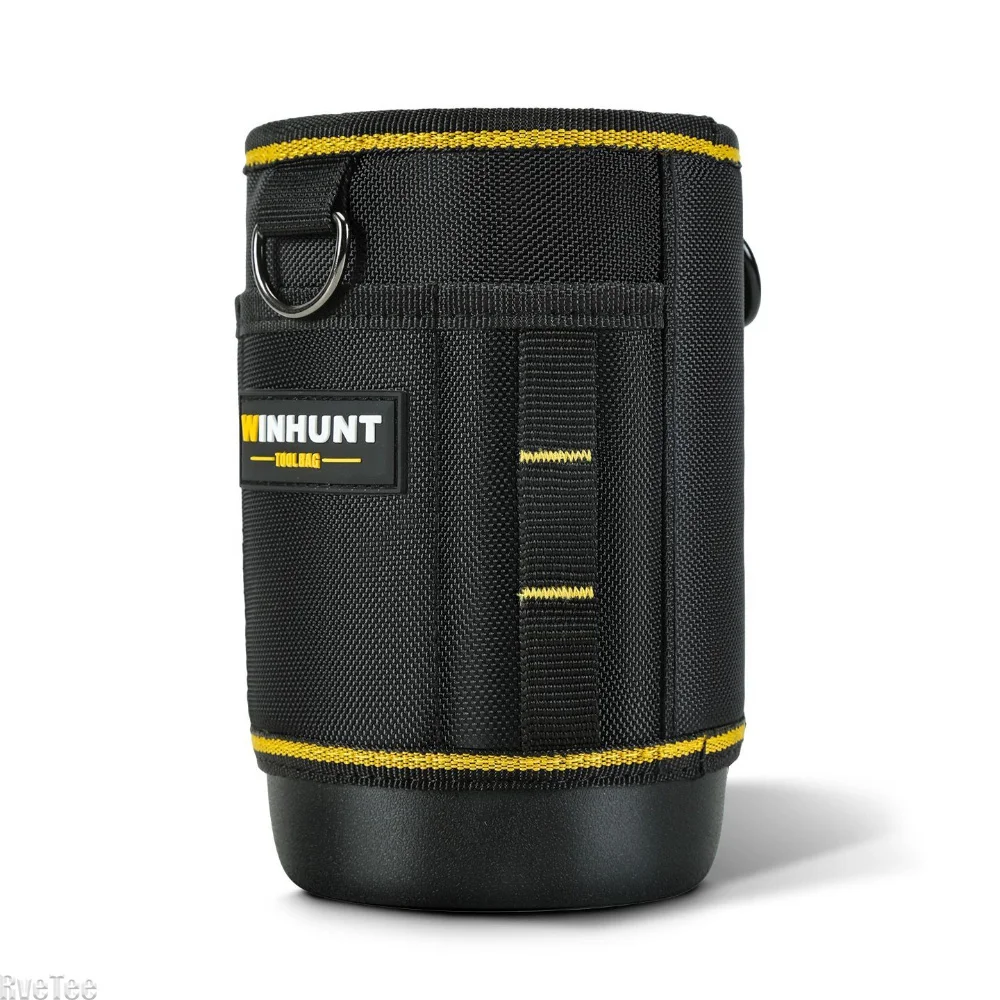 WINHUNT High Quality Plastic Bottom Nail Parts Organizer Tool Belt Bag with Hook for Electrician Carpenter Man Gift