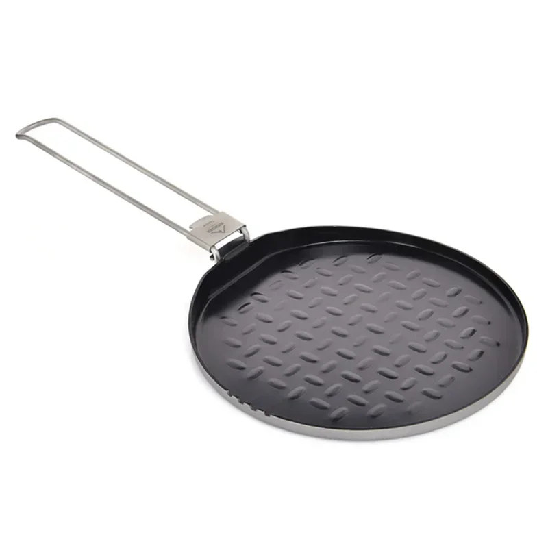 Titanium Nonstick Frying Pan, Pot, Bowl, Ultra-light Plate, Tableware, Cooking Utensils, Bbq, Picnic Cookware