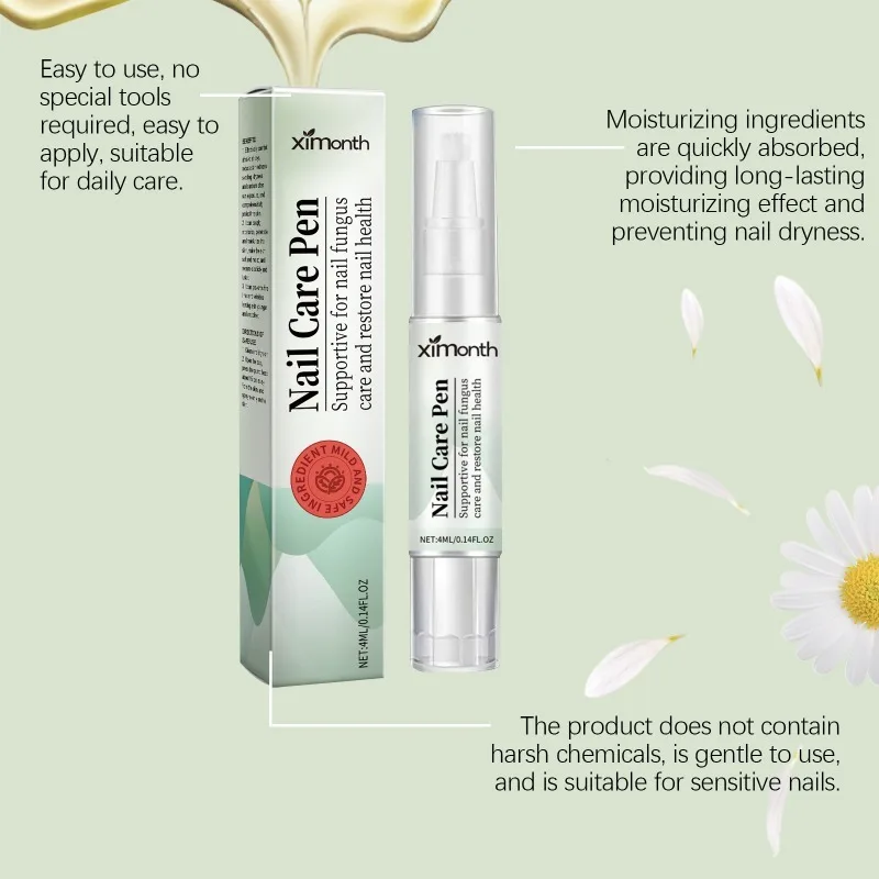 3PCS Portable Nail Care Pen, Gentle Moisturizing Care Nail Repair Strengthener, No Irritation Cuticle Nail Health Treatment