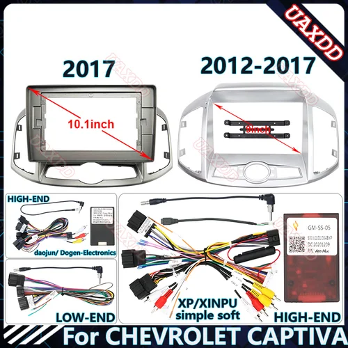 Para CHEVROLET 2012-2017 CAPTIVA 9-10INC Radio Android arnés estéreo pantallas accesorios navegación tablero cable marco canbus