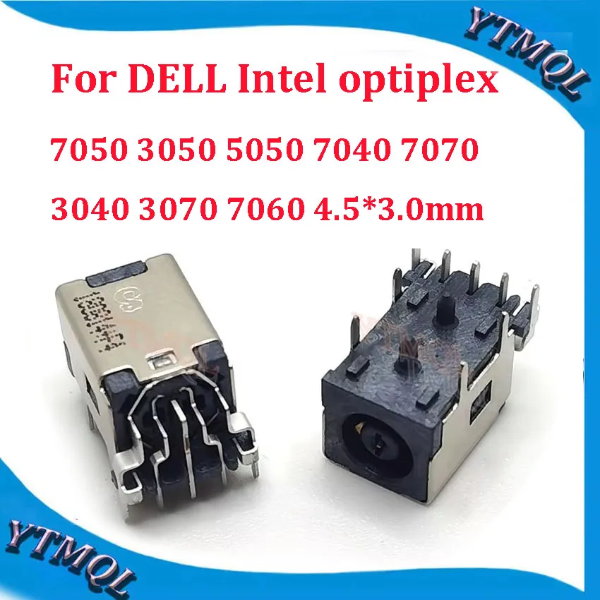 10-100Pcs DC Power Jack Connector For DELL Intel optiplex 7050 3050 5050 7040 7070 3040 3070 7060 4.5*3.0mm