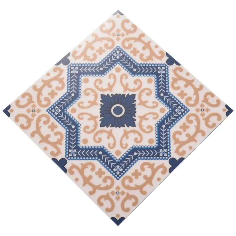B84B-60Pcs Moroccan Style Tile Stickers Waterproof Wall Stickers Bathroom Art Decor,6X6 Inch