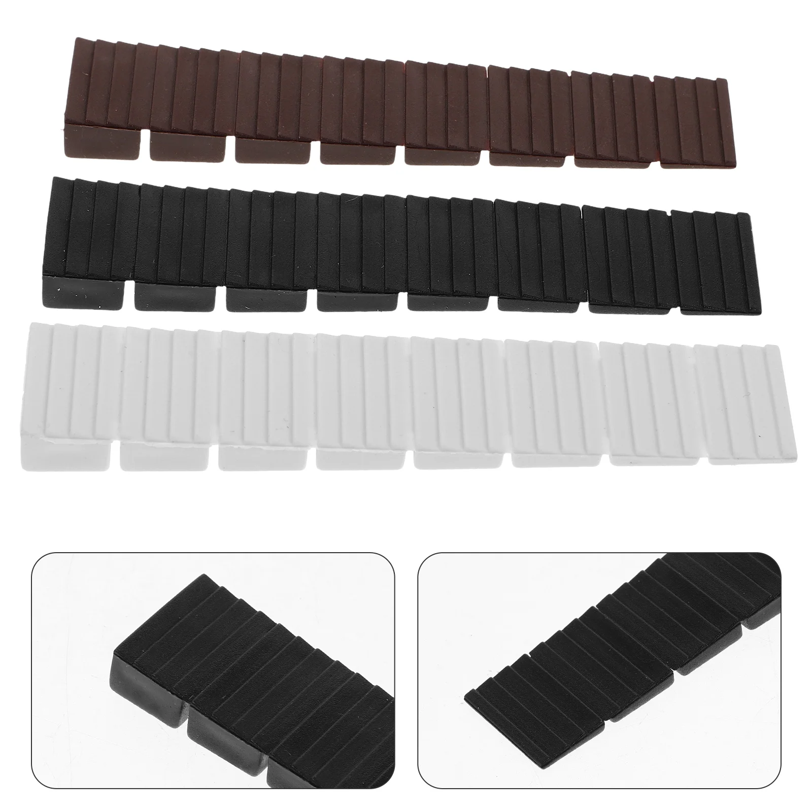 

72 Pcs Table Legs Cabinet Mats Foot Pads Plastic Furniture Wedges Levelers Shims