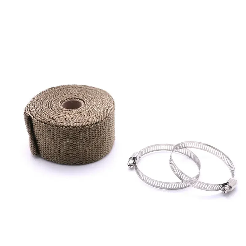 Rollo de tela de cinta de aislamiento térmico, tubo de escape, antiescaldado, 5m