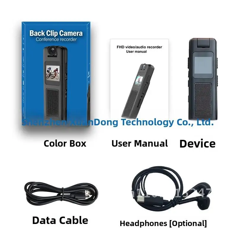 

HD Infrared Night Vision Recording Pen Sports Camera with Magnetic Suction Back Clip Video Conference Recorder for Adults