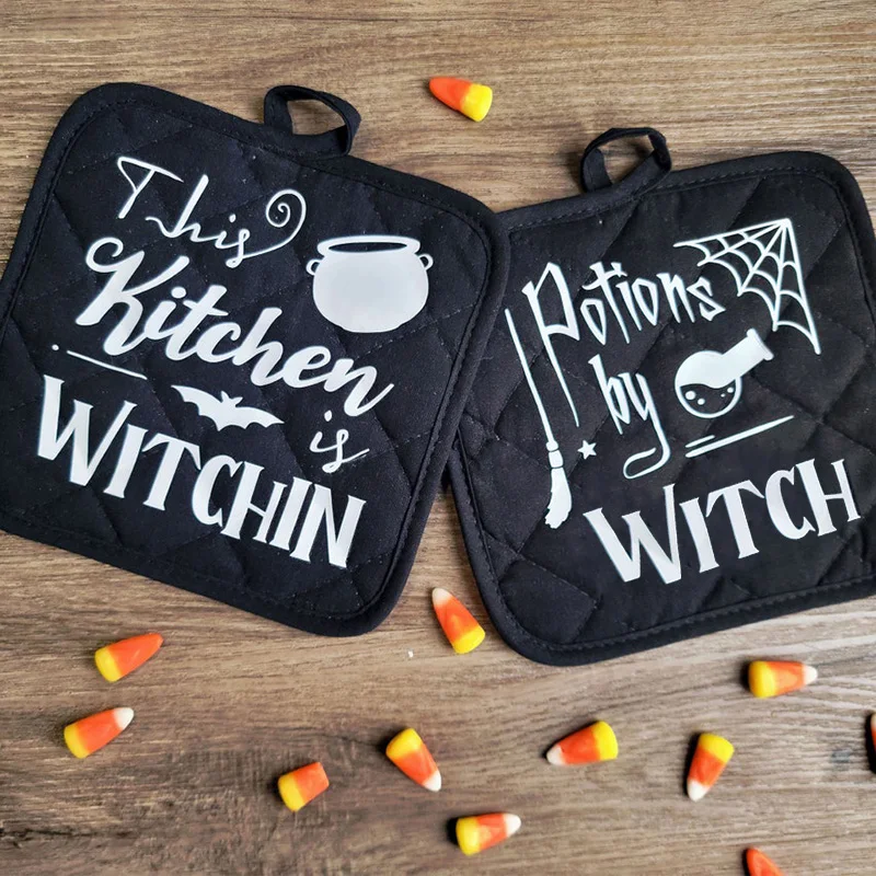 Potions by witch Pot Holder Halloween eve party kitchen home decoration Spooky Theme birthday October housewarming hostess gift