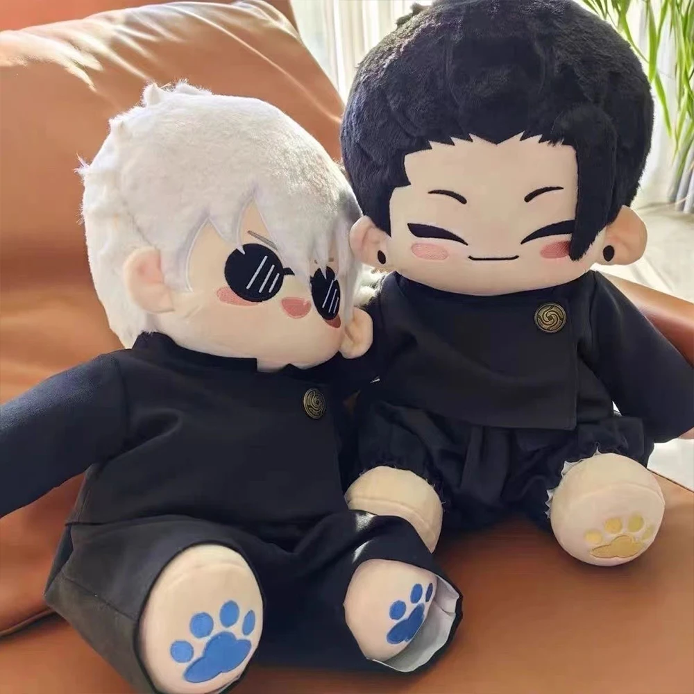 JJK Anime juguetes Gojo Geto Plushies Gojo Satoru muñeco de peluche Geto Suguru Linda almohada decoración del hogar juguete de peluche coleccionable regalos para niños
