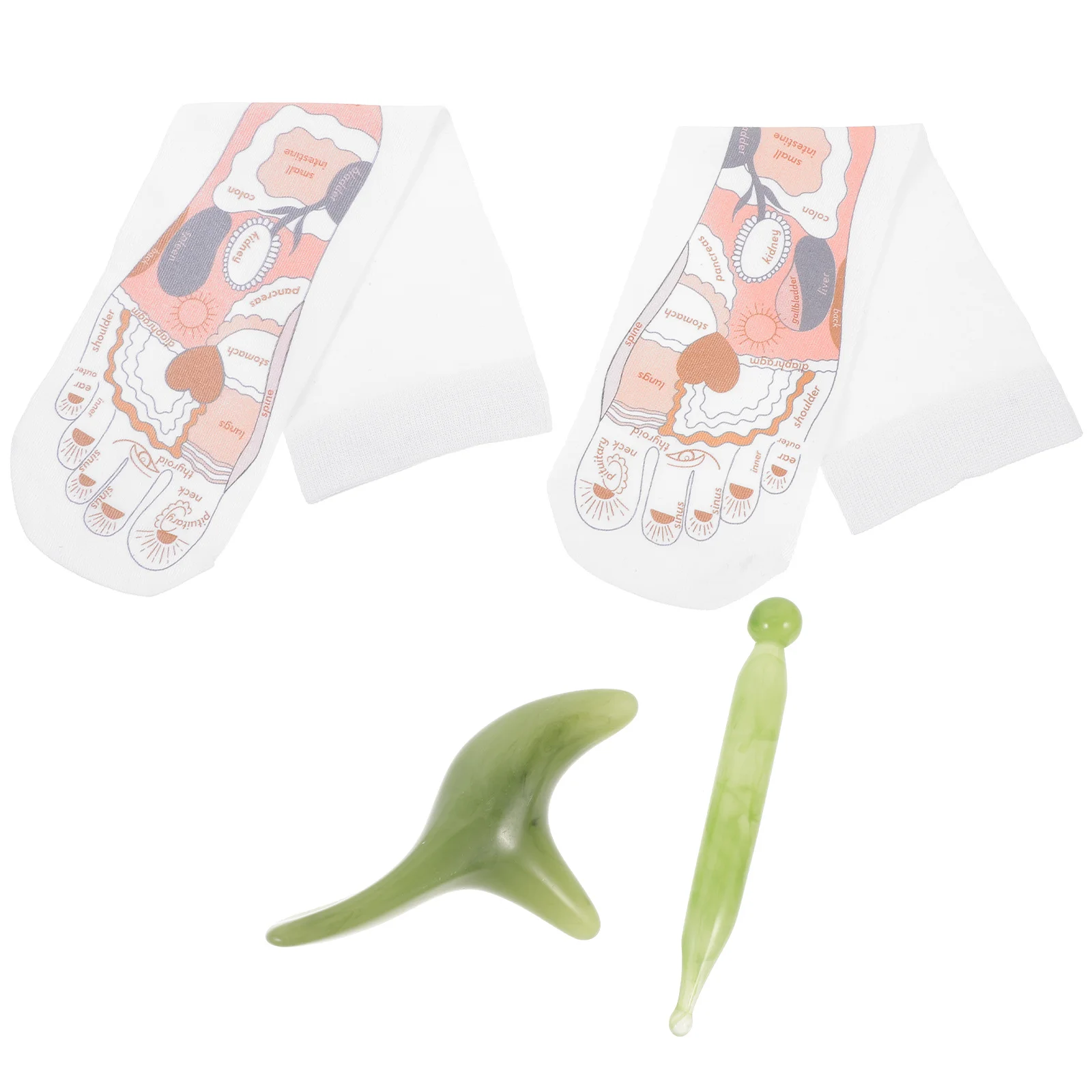 

1Set Foot Reflexology Socks Acupressure Massage Socks with Acupoint Chart -Resistant Household Use Long-Lasting Comfort