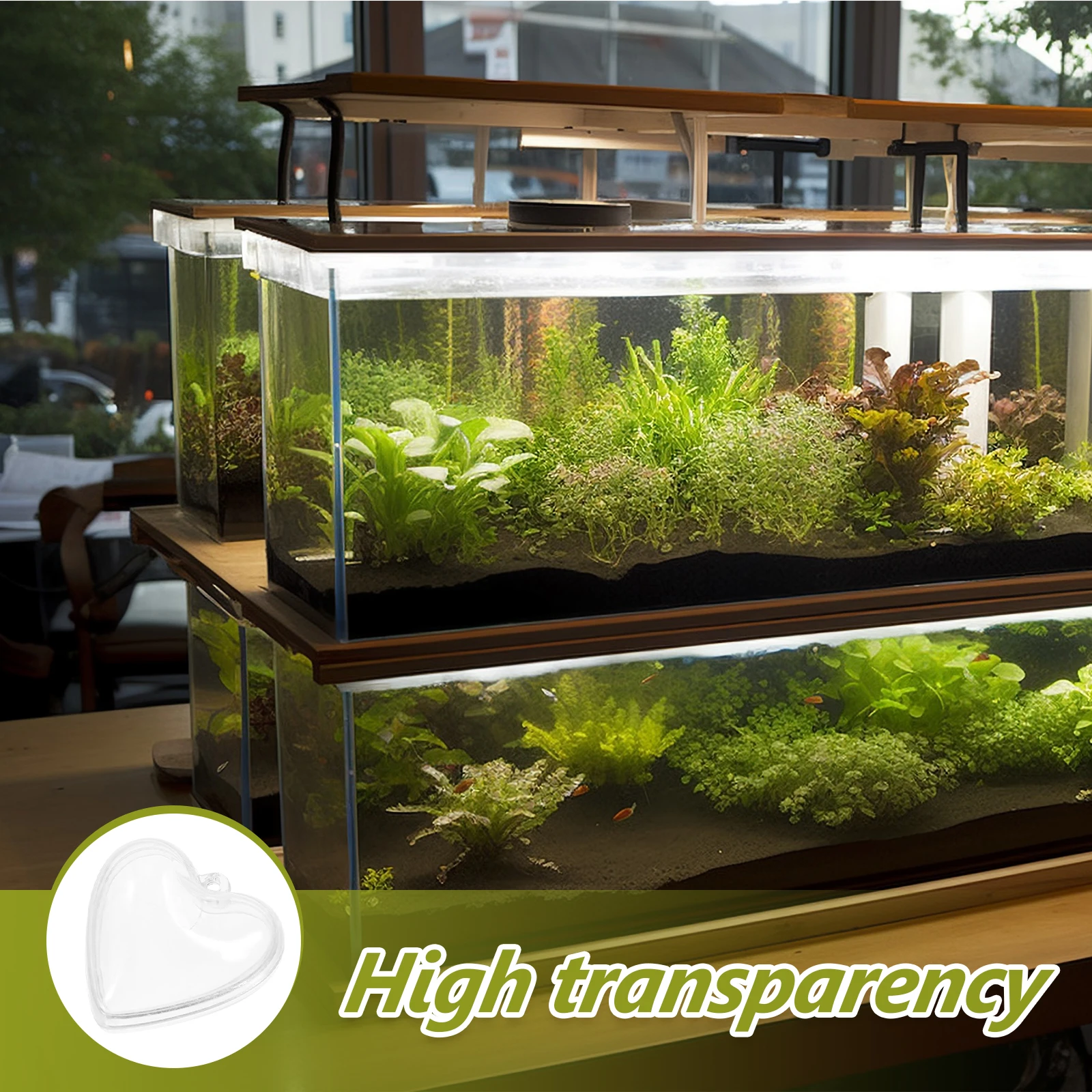 

10pcs clear Fillable Ball Ornament Aquarium Floating Balls Fish Tank Decorations Xmas Party Supplies Hanging Transparent