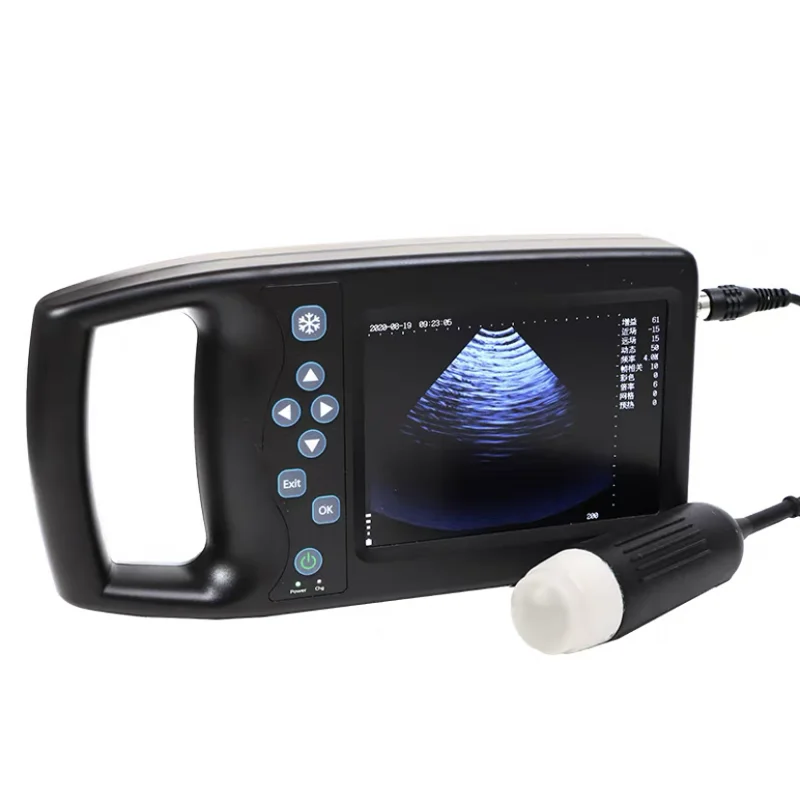 Portable Veterinary Ultrasound Scanner 5.6 Inch LCD Screen Pregnancy Testing Machine for Cattle Cow Pig Horse