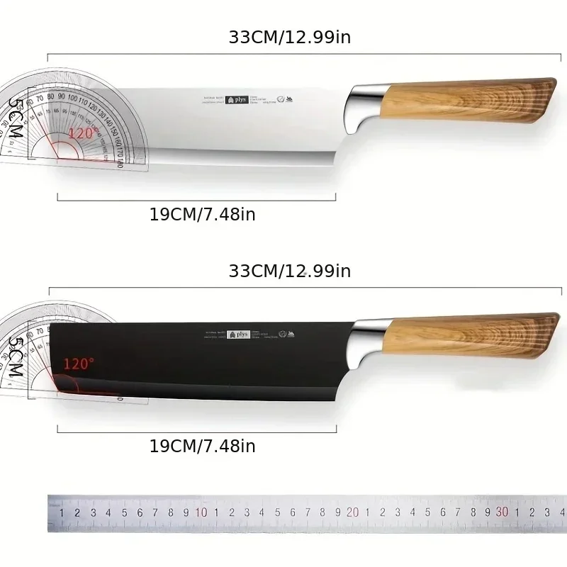 High-grade Meat Slicing Knife Professional Chef Sharp Meat Cleaver PP Handle Cutting Watermelon Fruit Knife