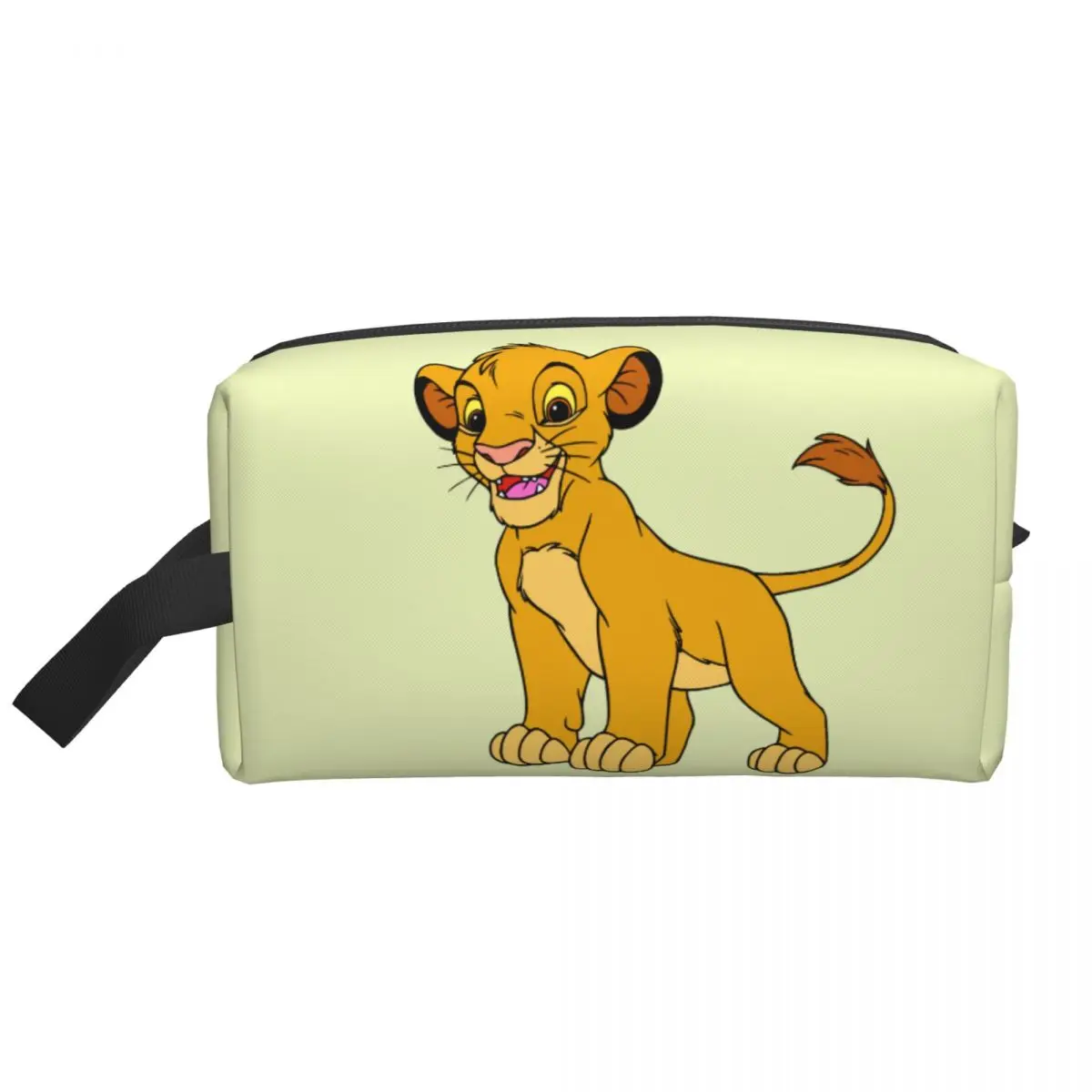 Custom Kawaii Simba Nala The Lion King borsa da toilette da viaggio per le donne Pumbaa Makeup Cosmetic Organizer Beauty Storage Dopp Kit