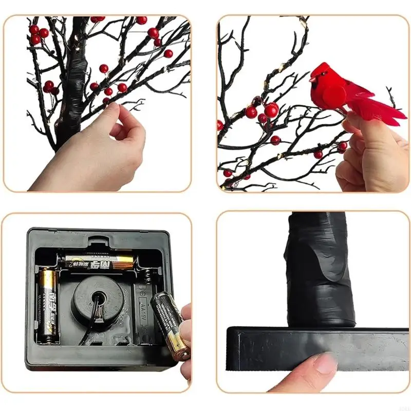 A0KE Red Bird Tree … - image