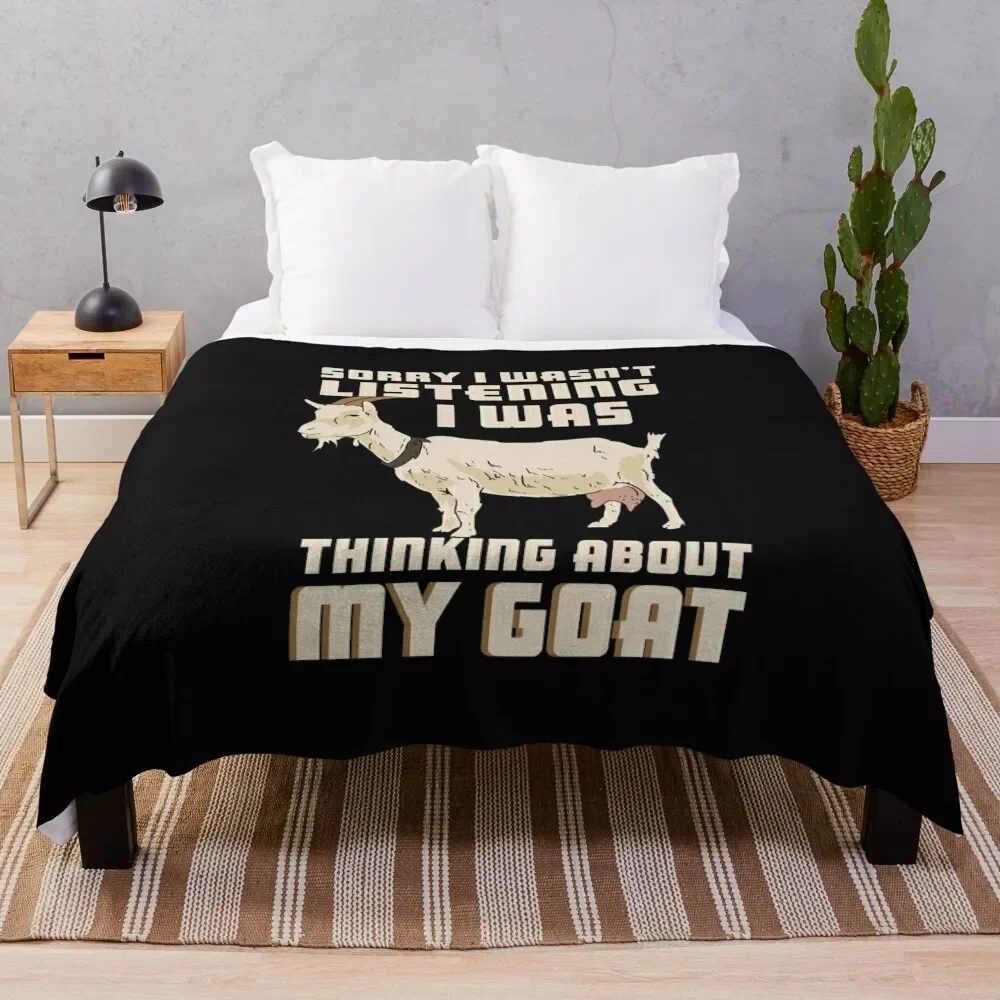 

Goat Lover Throw Blanket Flannel Fabric Summer Blankets