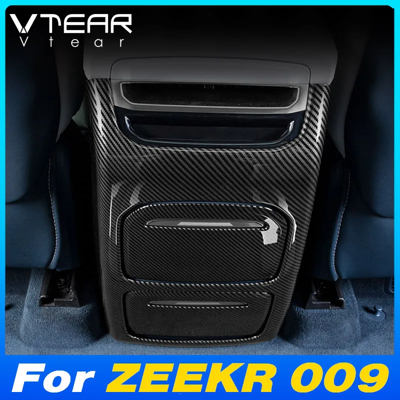 

Vtear Car Rear Air Condition Outlet Cover Console Armrest Back Frame Trim Protector Interior Decoration For ZEEKR 009 WE ME 2024
