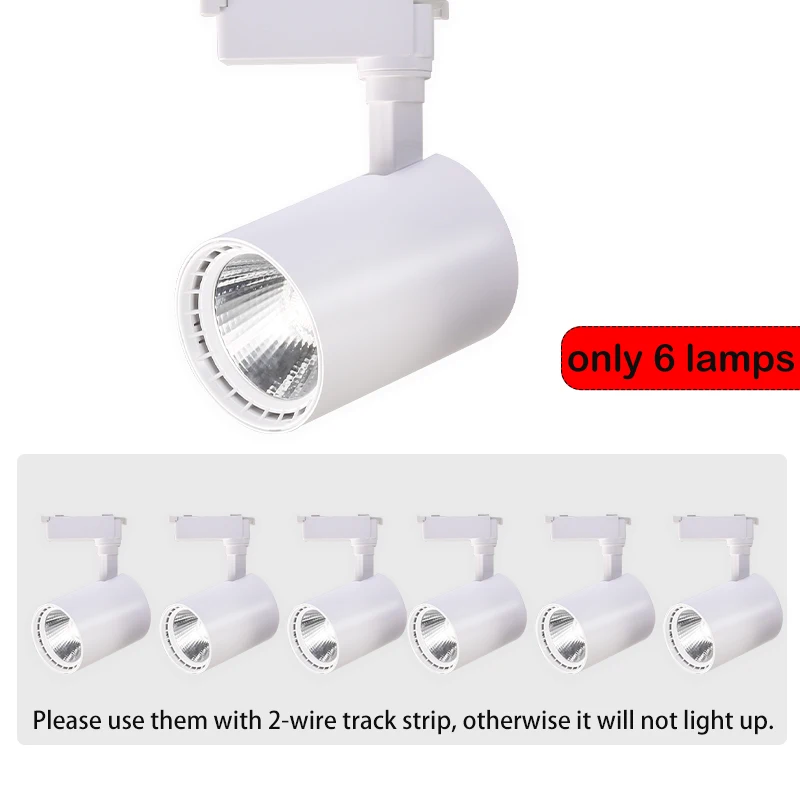 Spoorlicht 50W Hoge heldere plafondlamp Spoorlicht Railverlichting Spots Led voor keukenverlichting Slaapkamer Home Track Daklamp