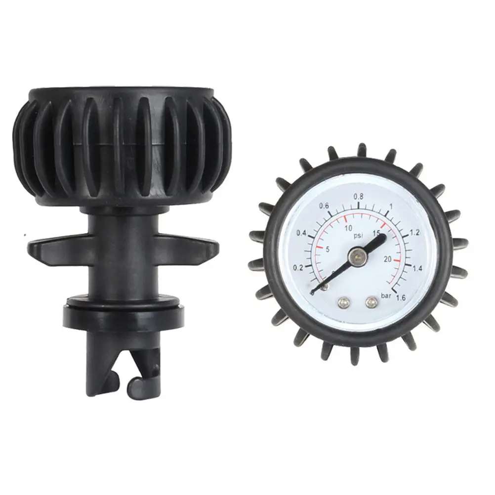 

25Psi Pressure Gauge Air Thermometer for Inflatable Boat Kayak Rubber Armor Housing Air Pressure Testing Connector Long Hose
