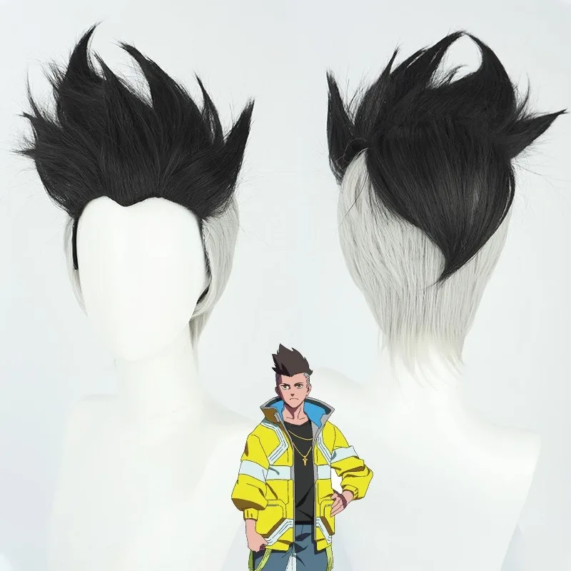 Anime David Cosplay Costume Suit Jacket Coat Outfits Adult Wig Clothing Accessories Halloween Carnival Party Costumes for Male