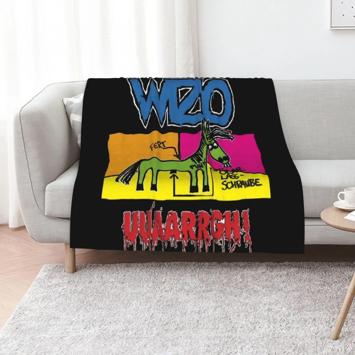 

WIZO Uuaarrgh! Throw Blanket Soft Soft Plaid valentine gift ideas Extra Large Throw Blankets