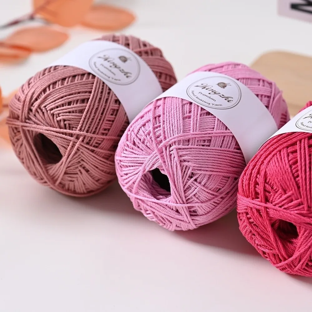 New 1.2mm Organza Yarn Blended Fiber Round Strand Crochet Yarn Translucent 70g DIY Craft Yarn Bags Hats Baskets