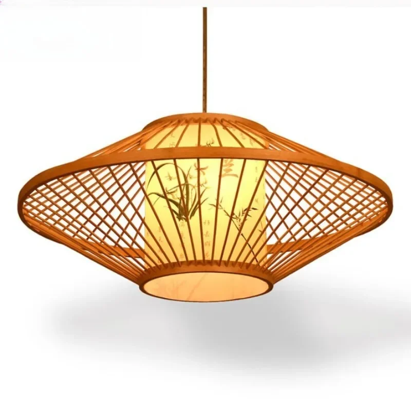 

Китайская люстра для чайной, гостиницы, прикроватная маленькая люстра, бамбуковый балконный фонарь, для японского ресторана, коридора, кафе с хот-потом