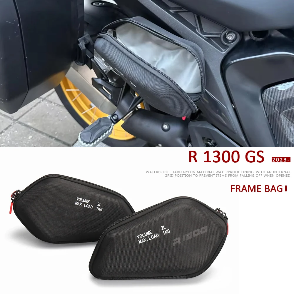 

2L Motorcycle Side Frame Bag Storage Package Bags Waterproof Bag FOR BMW R 1300 GS GS1300 R1300 GS R1300GS 2023 2024 2025