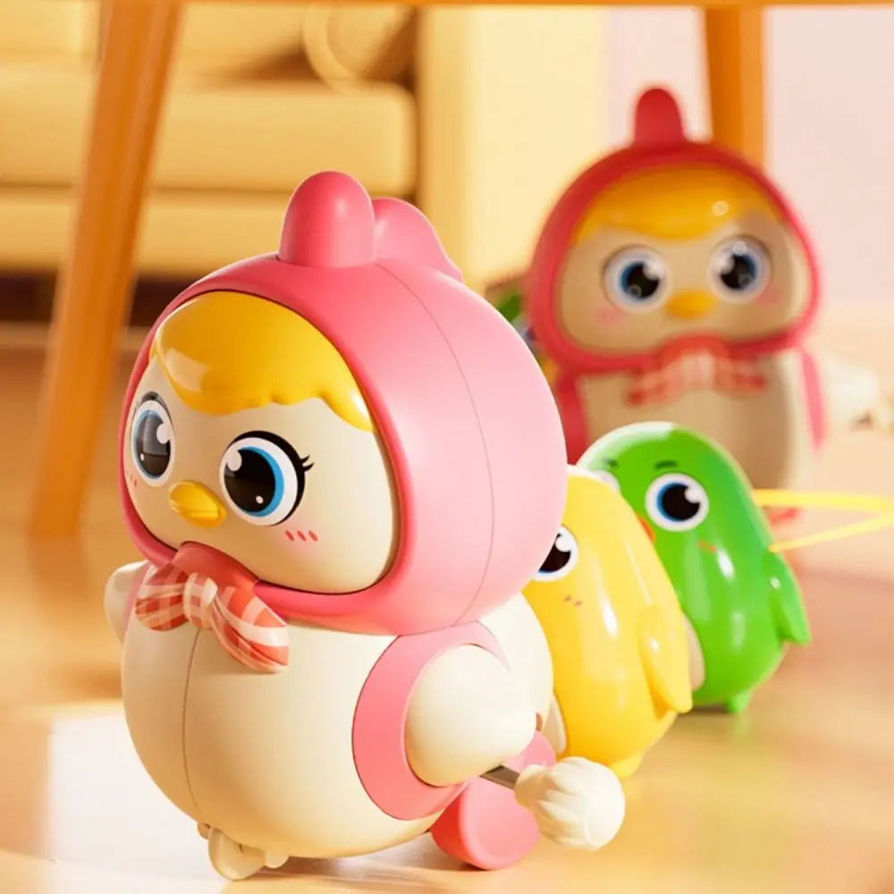 Movable Chicken Clockwork Toys Magnetic Adsorption Cartoon Anime Chicken Wind-up Toy Funny Interactive Swing Walk Crawling Toys