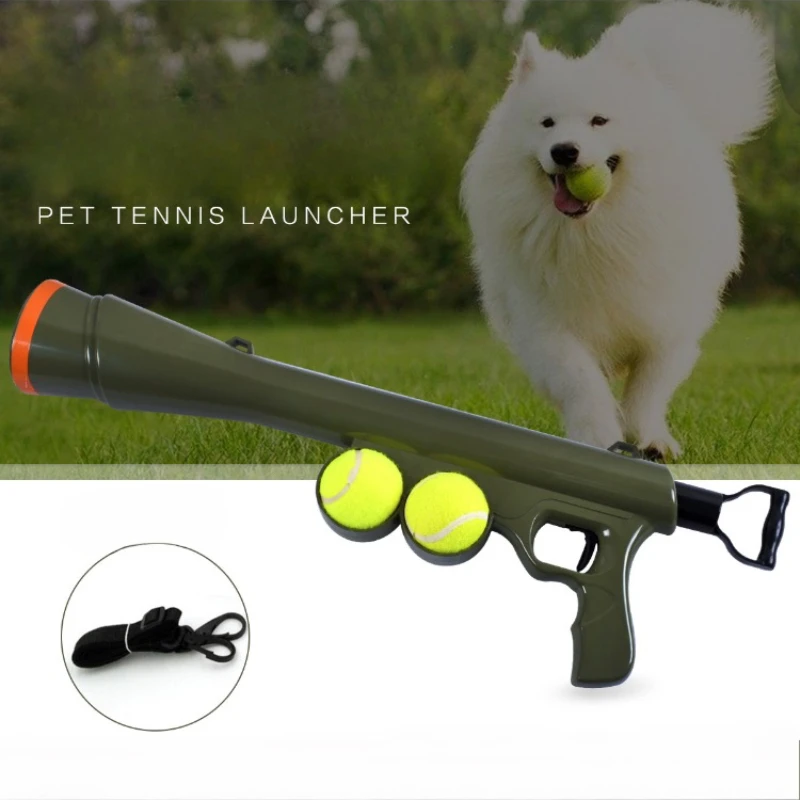 Pet Dog Serve Toy, Serve Gun, Dog Training Throw Launcher, Pet Outdoor Tennis Launch, Interactive Toy