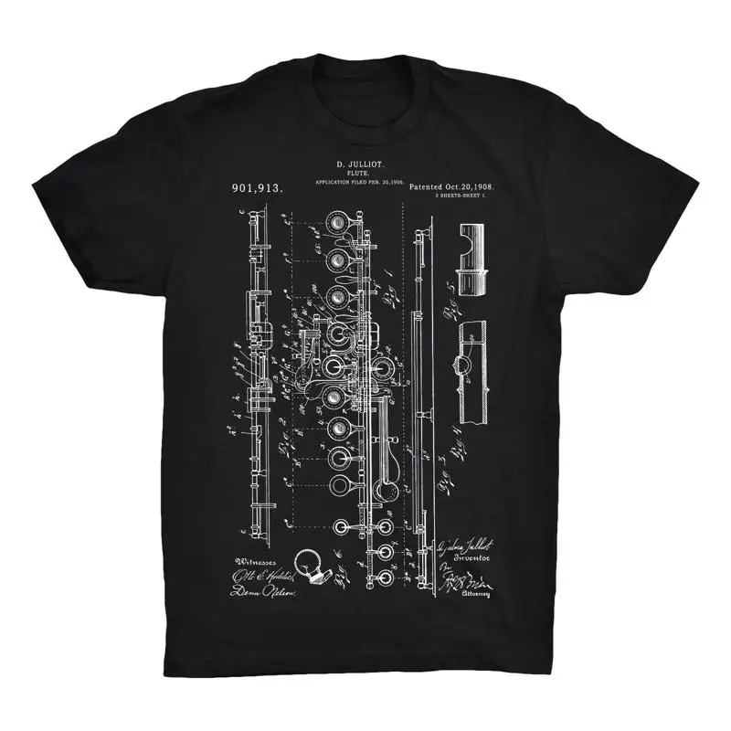 T-shirt breveté pour flûte de cirque puissant, 100 coton doux