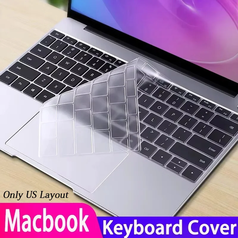 Clear Keyboard Cover For MacBook Air13.6 M4 A3240 2025 M3 M2 Pro 13