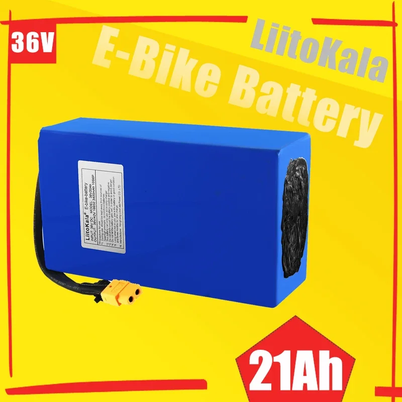 LiitoKala 36V 30Ah 6Ah 10Ah 12Ah 15Ah 20Ah 24Ah E-Bike  Battery Pack For Electric bike Electric Scooter