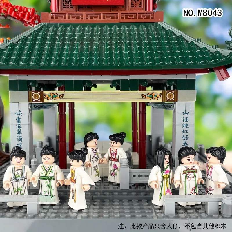 20 Hanfu dolls China elements M8043 children assembled small particle building blocks toys for girls and boys gifts.