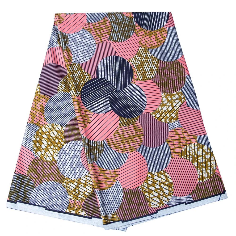 100% القطن الأفريقي أنقرة النسيج الباتيك Pagne الشمع طباعة النسيج لفستان الحرفية المواد القطن عالية الجودة DIY بها بنفسك الخياطة Tissu SP #4