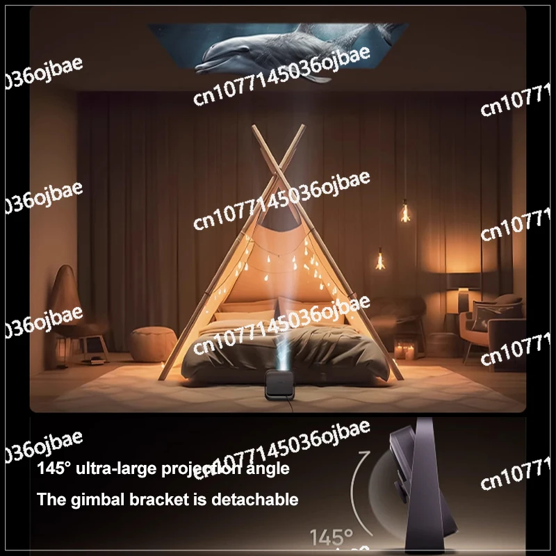 جهاز عرض ذكي محمول Z7X عالي السطوع، منزلي 1080 بكسل عالي الوضوح نحيف وخفيف الوزن #2