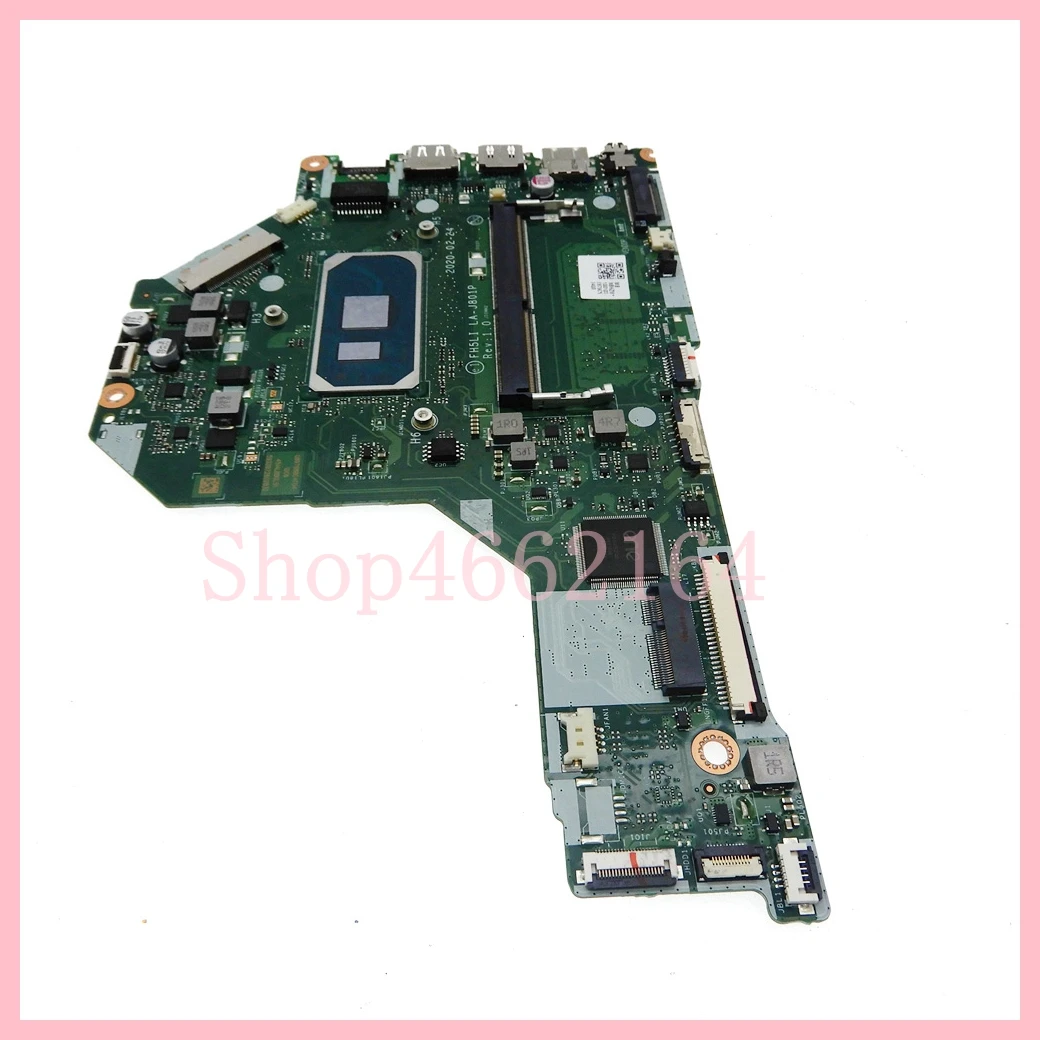 Imagem -03 - Placa-mãe Portátil para Acer Aspire 100 Testado ok La-j801p i3 i5 I710th Gen Cpu 4gb Ram A31556