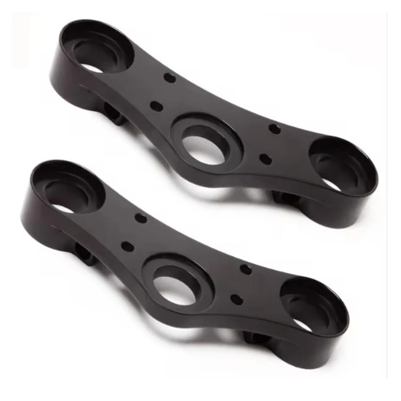 Custom CNC Triple Tree Clamps Steering Stem Bar Mount Parts Precision Metal Broaching for Machining Service
