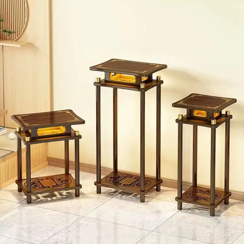 Estante de flores para interior del hogar, mesa de flores de suelo multicapa de bambú, planta decorativa en maceta, suculenta, nueva