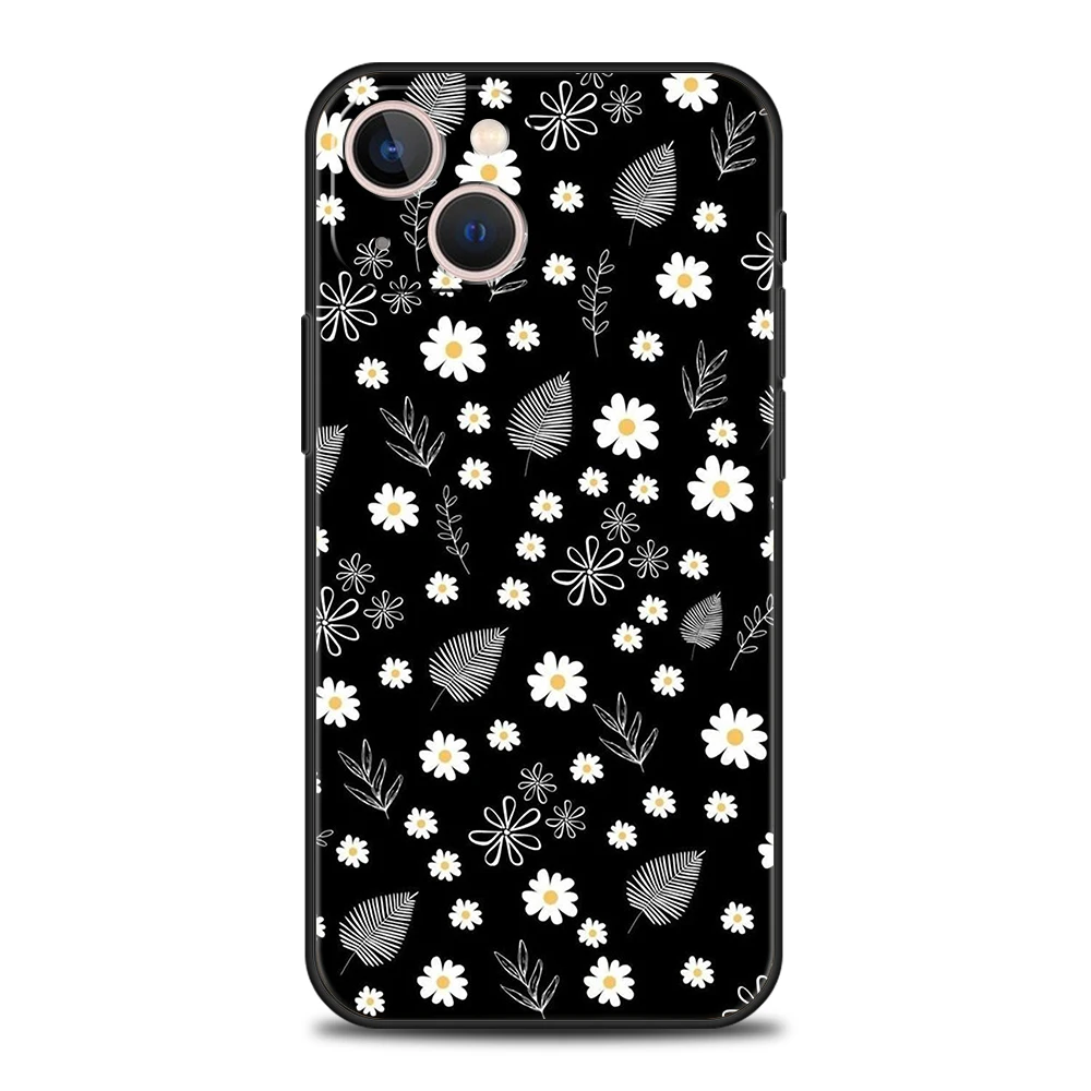 Luxury TPU Soft Phone Case For iPhone 17 Air 16E 16 11 15 14 Pro MAX 12 13 7 8 Plus X XR XS SE 2022 Cover Elegant Flower