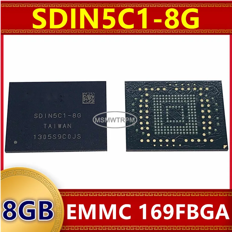 

Memory Chip IC SDIN5C1-8G SDIN4C2-8G SD5C25A-8G 8GB EMMC 169FBGA Integrated Circuits New Original In Stock