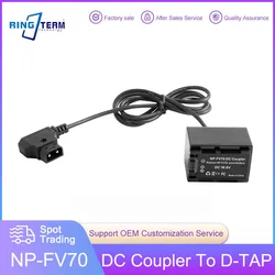 D-TAP to NPFV Dummy Battery Replaces NP-FV30 NP-FV40 NP-FV50 NP-FV70 NP-FV90 NP-FV100 for Sony DVD SR HC Serial Cameras & Light