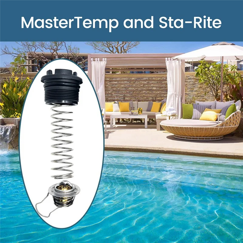 A44U 5 pezzi 77707-0010 kit regolatore termico adatto per parti di temperatura riscaldatori Pentair Mastertemp e Sta-Rite Pool Spa