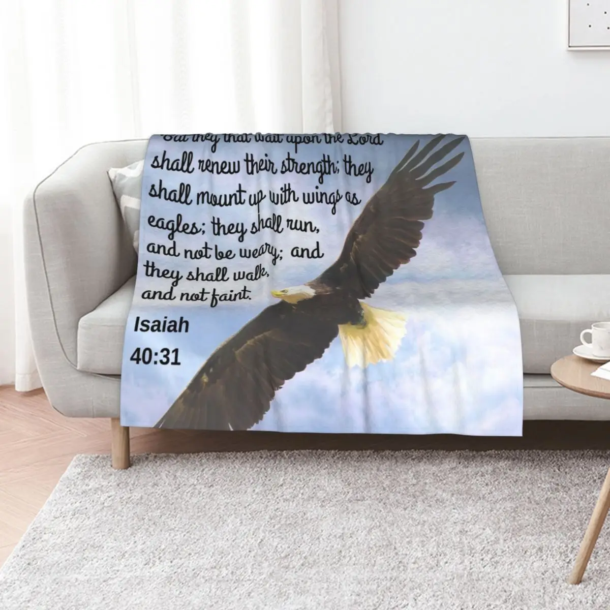 Isaiah 40:31 Throw Blanket Luxury Throw Hairys Decorative Throw Fashion Sofas wednesday Winter beds Blankets