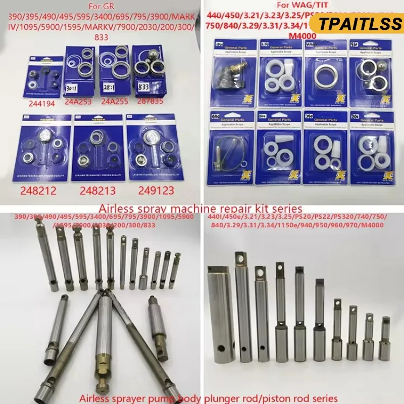 Airless Spraying Repair Kit 248213 for Airless Sprayer Pump Spare Parts GRC 1095 5900 1595 10000 MARK V High Pressure