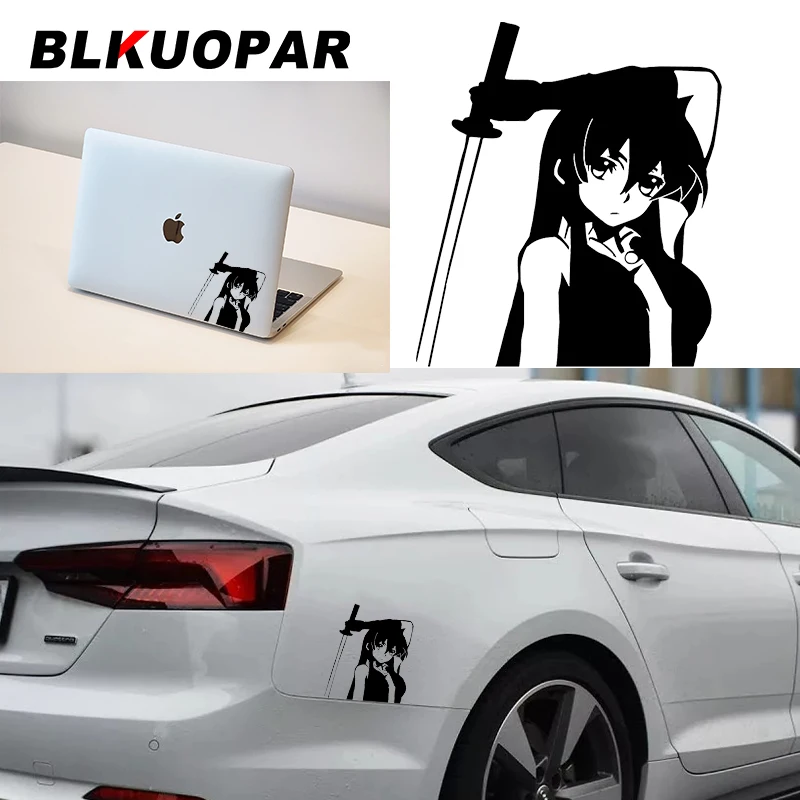 BLKUOPAR Akame Ga KILL! Japanese Anime Scratch-Proof Graphics Car Stickers Windows Trunk Motorcycle Decal Windows Decoration